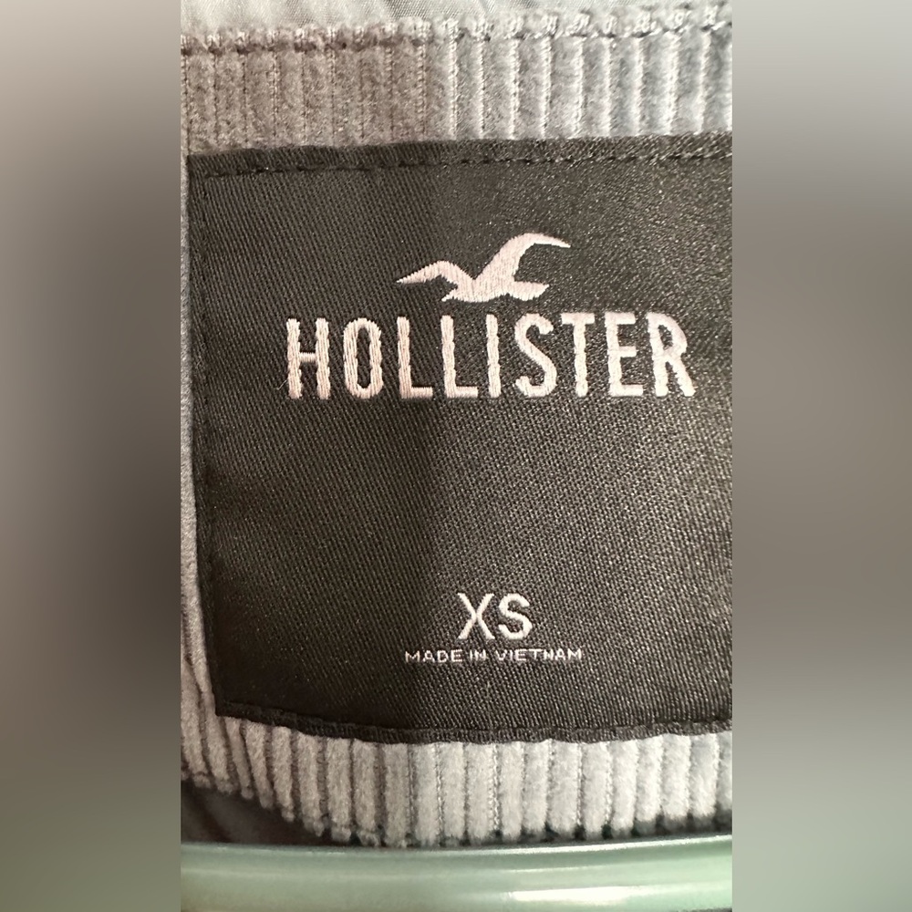 Hollister Mens Blue/Gray Corduroy Jacket. Size XS - Picture 3 of 7